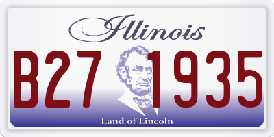 IL license plate B271935