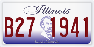 IL license plate B271941