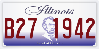 IL license plate B271942