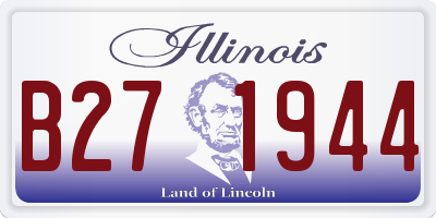 IL license plate B271944