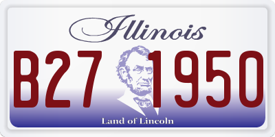 IL license plate B271950