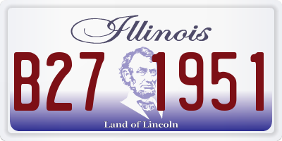 IL license plate B271951