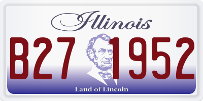 IL license plate B271952