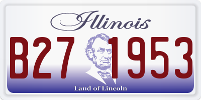 IL license plate B271953