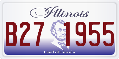 IL license plate B271955