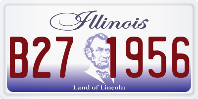 IL license plate B271956