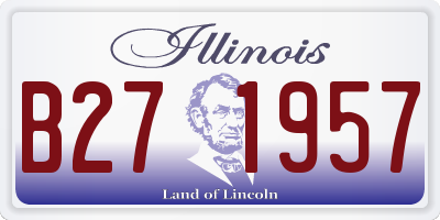 IL license plate B271957