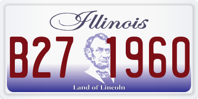 IL license plate B271960