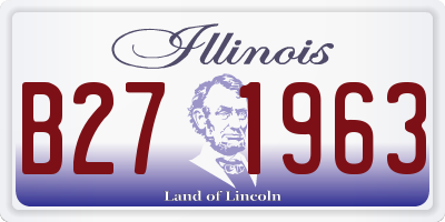 IL license plate B271963