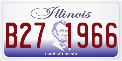 IL license plate B271966