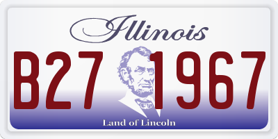 IL license plate B271967
