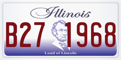 IL license plate B271968