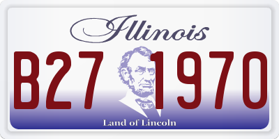 IL license plate B271970