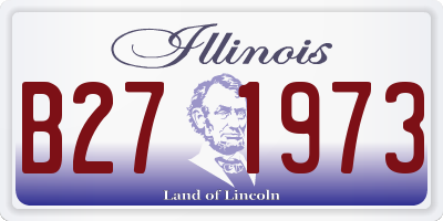 IL license plate B271973