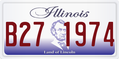 IL license plate B271974