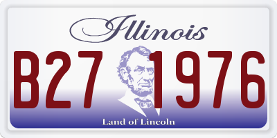 IL license plate B271976