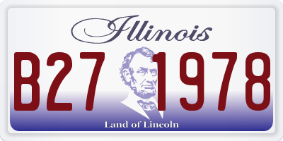 IL license plate B271978