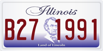 IL license plate B271991
