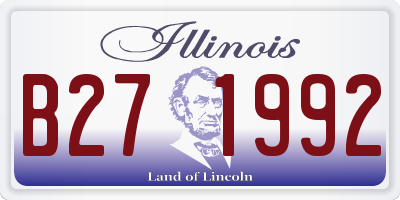 IL license plate B271992