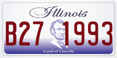 IL license plate B271993