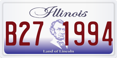 IL license plate B271994