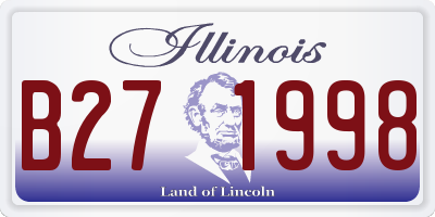 IL license plate B271998
