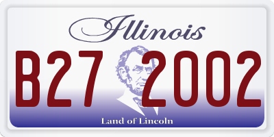 IL license plate B272002