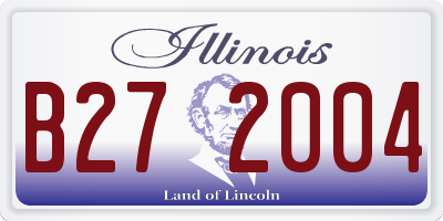IL license plate B272004