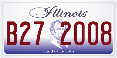 IL license plate B272008