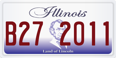 IL license plate B272011
