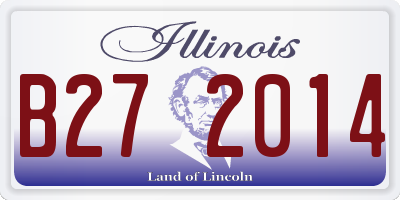 IL license plate B272014