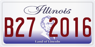 IL license plate B272016