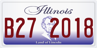 IL license plate B272018