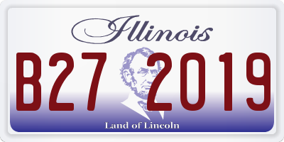 IL license plate B272019