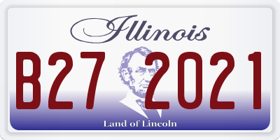 IL license plate B272021
