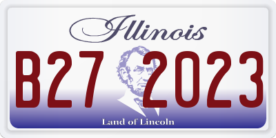 IL license plate B272023