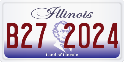 IL license plate B272024