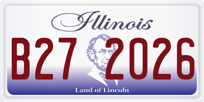 IL license plate B272026