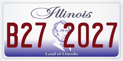 IL license plate B272027