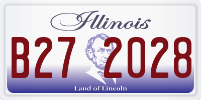 IL license plate B272028