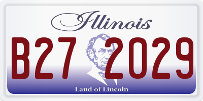 IL license plate B272029