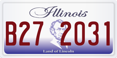 IL license plate B272031