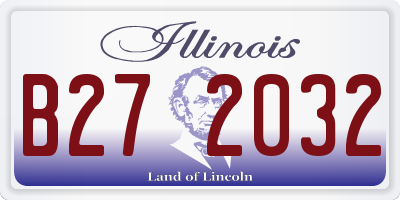 IL license plate B272032