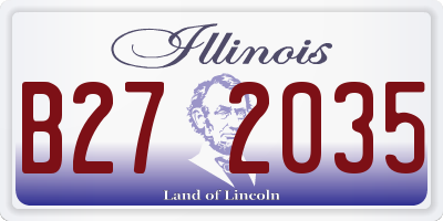 IL license plate B272035