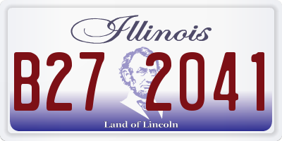 IL license plate B272041