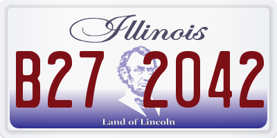 IL license plate B272042