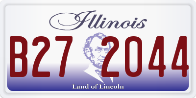 IL license plate B272044