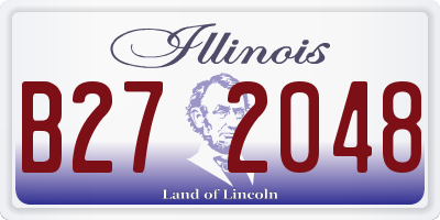 IL license plate B272048