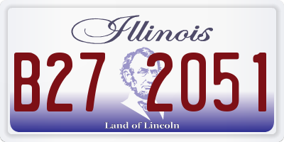 IL license plate B272051