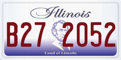 IL license plate B272052